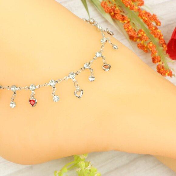 "Handmade Anklet – Elegant & Delicate Jewelry for Women | UNVRC1319 - Picture 4 of 10